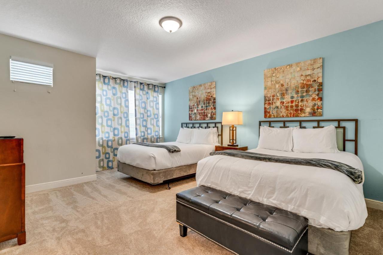 Huge 10 Bdr Family House With Arcades And Free Pool Heat Near Disney Orlando Exterior foto